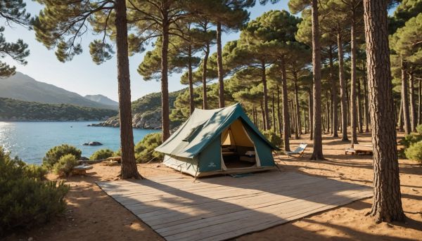 Où dormir en camping corse bord de mer avec accès direct à la plage