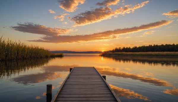 Quel coin paisible pour admirer le coucher de soleil ?