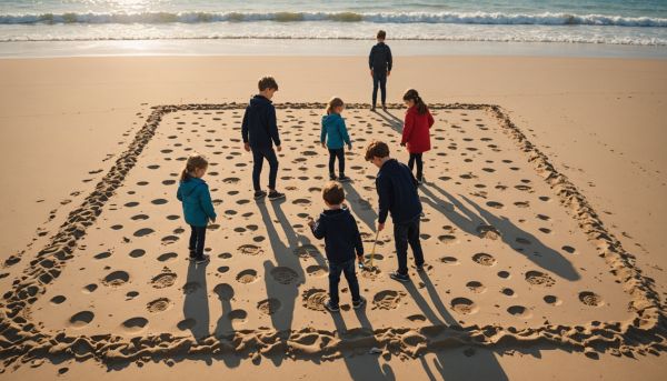 Quel jeu de sable inventer au bord de l'eau ?